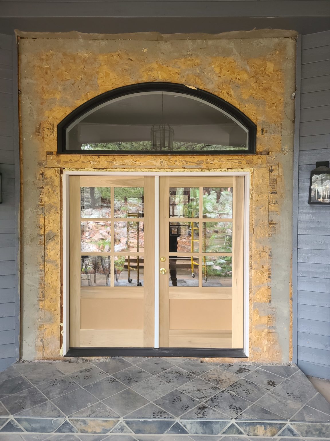 Cream Exterior Door
